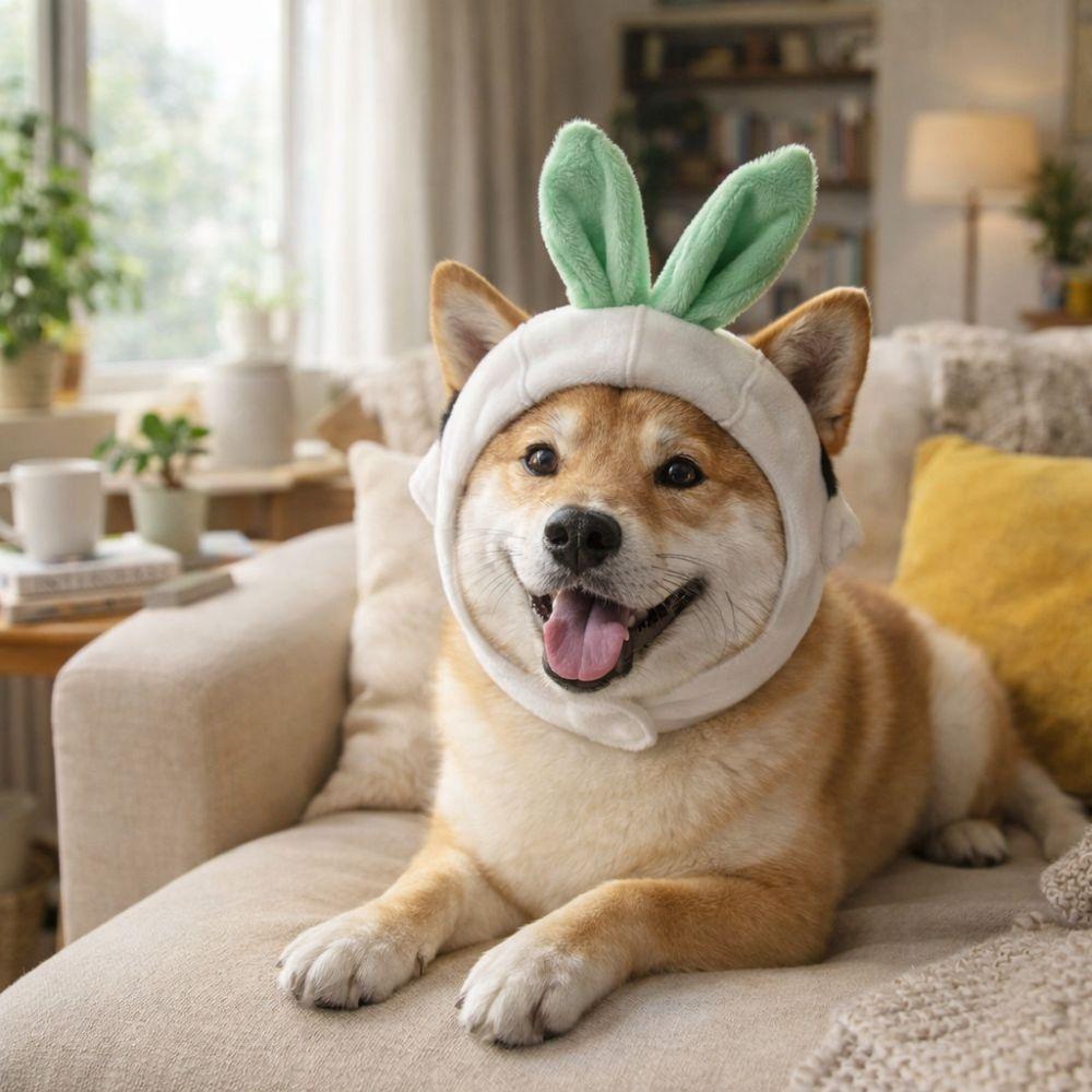 Funny Pet Garlic Hat Cartoon Dog Headdress Pet Costume Pet Headgear  Birthday Party