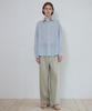 Wednesday Oasis Summer Seersucker Loose St Shirt_Light Blue(W25-Tp23)