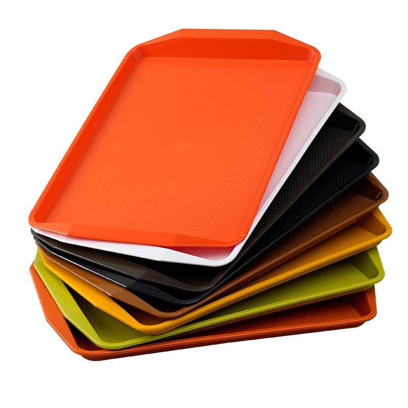 Non-slip Rectangular Plastic Serving Tray