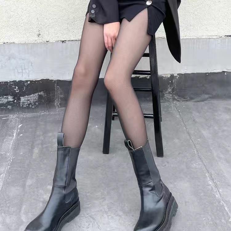 Love White Stockings Women's Spring and Summer Thin Sweet Bow Jacquard Pantyhose Lolita Round Polka Dot Jk Black Silk