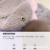 Bestseller M Logo Beanie Hat Women Winter Warm Faux Fox Fur Pom Knit Wooly Cap Slouchy Pull-On