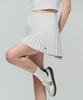 SERGIO TACCHINI W High-Waisted Woven Pleated Skirt (White)