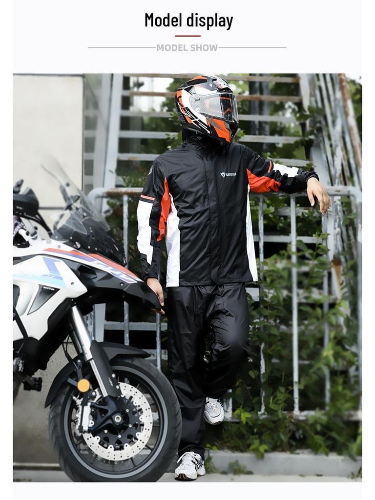 Blue Lion Stormproof Motorcycle Rain Suit: Waterproof Riding Jacket & Pants Set