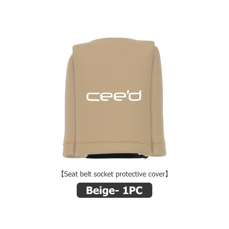 For KIA Universal Car Logo Seat Belt Buckle Protect Cover Anti Scratch Accessories Cerato Proceed Venga Stonic Picanto Sorento zqdtx40 vngk1