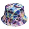 Europejsko-Amerykański Kapelusz Bucket Tie-Dye Chroniący Przed Słońcem: Dwustronny Design Graffiti dla Mężczyzn i Kobiet