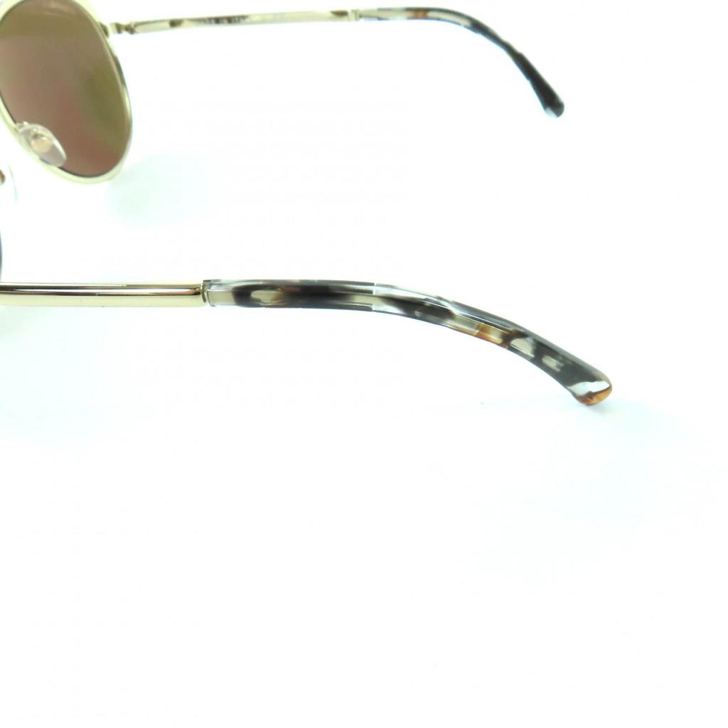 Excellent CHANEL sunglasses COCO Mark Boston Mirror Lens gold Women 4206 Used