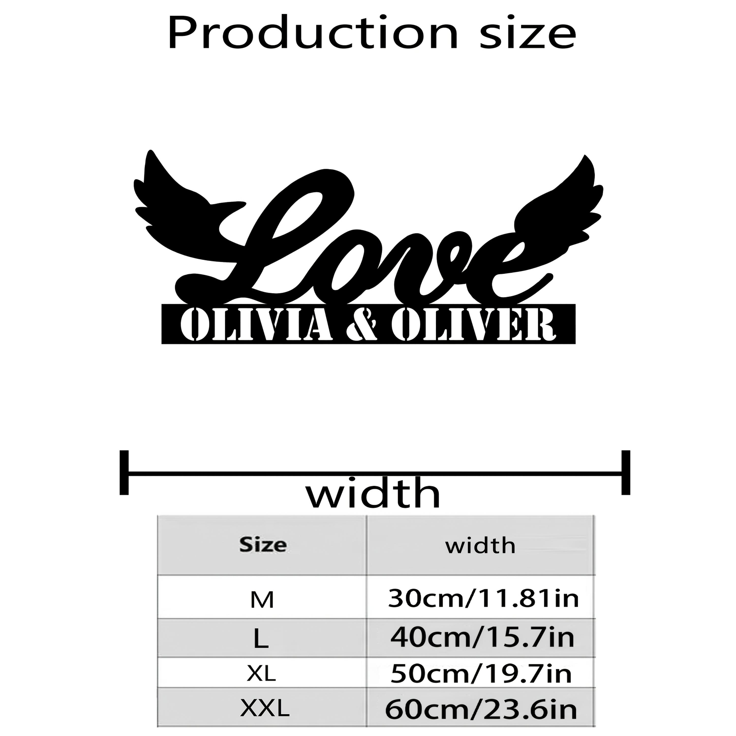 Vintage Iron Love Wings Wall Decor Metal Art Home Garden Gift 30cm