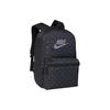 Nike Heritage Polyester Backpack Regular Unisex Black Gray BA5761-011