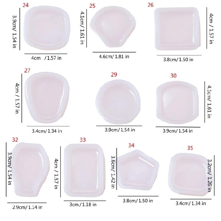 Nonstick Silicone Mold Resin Art Projects Moulds Geometric Shapes Craft Supplies Easy Cleaning Suitable for Beginners