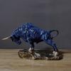 Resin Handicrafts Realistic Figure Sculpture Golden Bull Figurine Bull Statue Cattle Cow Decorative Figurines Home Decoration