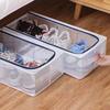 Steel Frame Shoes Sorting Box PVC Folding Shoe Rack Large Capacity Shoe Organize Box