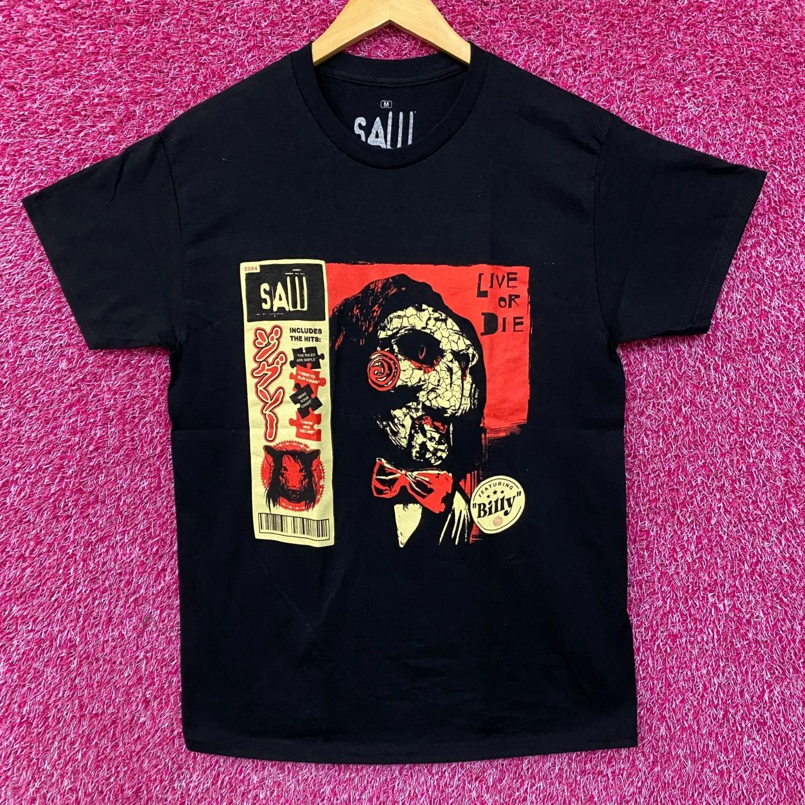 

Футболка с изображением куклы Билли из фильма ужасов «Пила: Игра на выживание» 100% хлопок Мужская футболка Топ 4XL