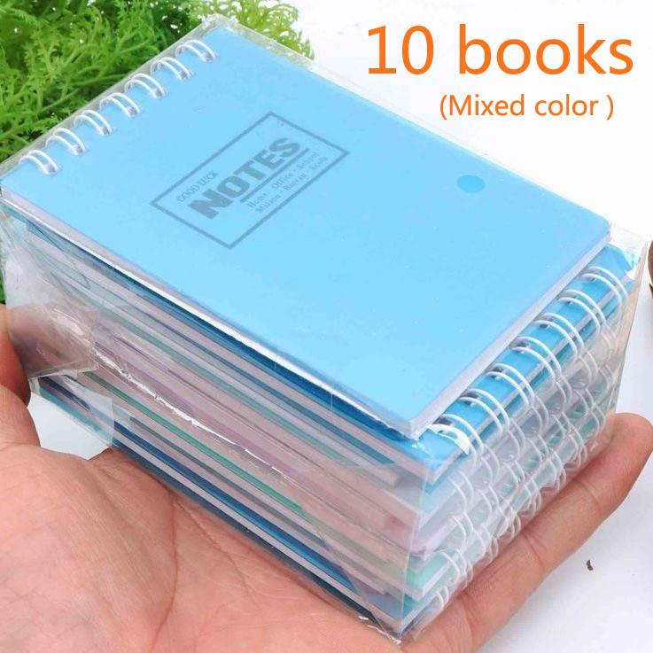 

10pcs Mixed Color Mini A7 Note Pad Notebook Memo Pad Set Small Pocket Style Notepad Checklist To Do List Notes Planner Book