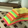 [10-Pair Set] Women's 4-Season Neon Banding Mid-Calf Socks
