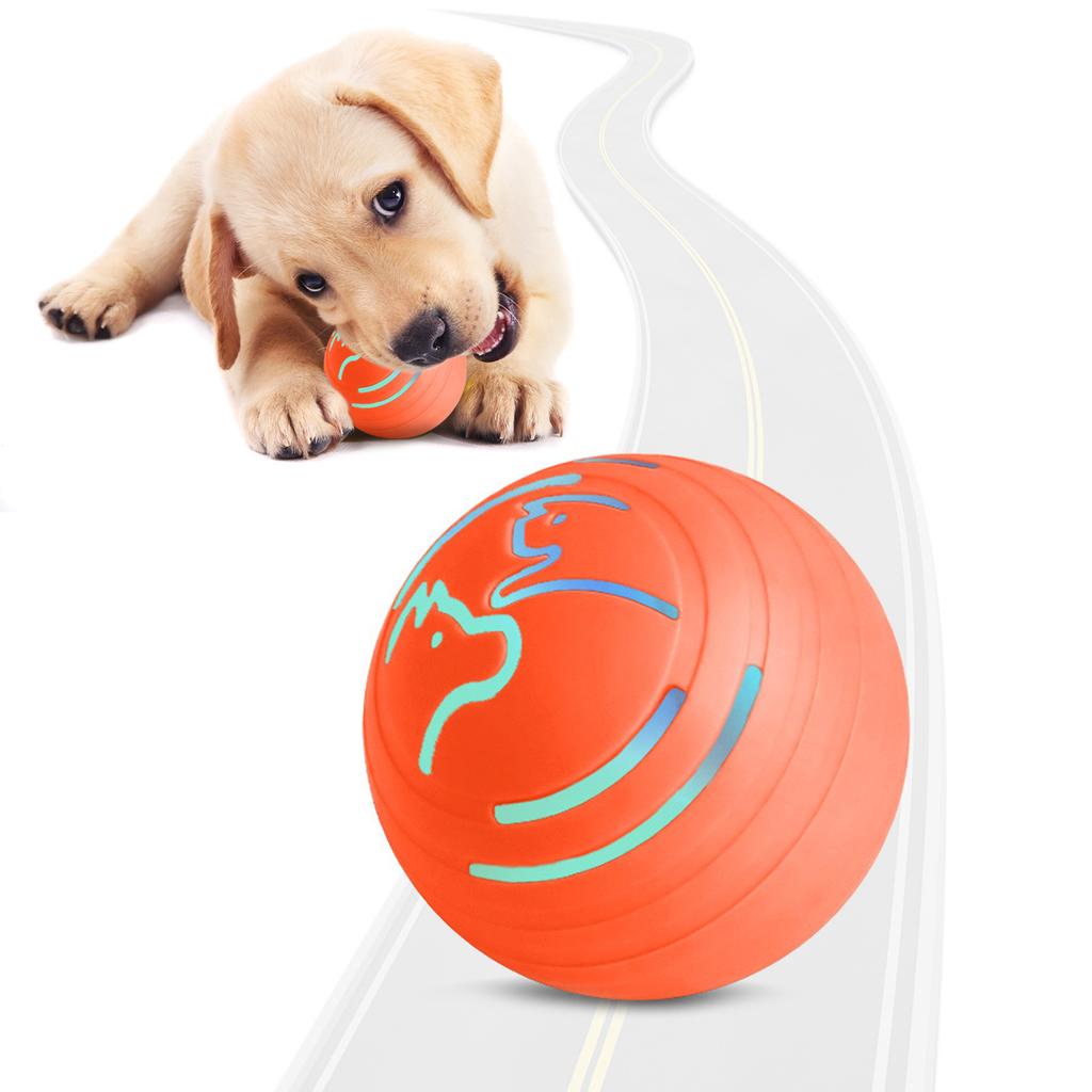 Interaktiver vibrierender Hunde-Ball mit buntem Licht 4 Arbeitsmodi Bewegt sich selbstständig, um Hunde zu beschäftigen