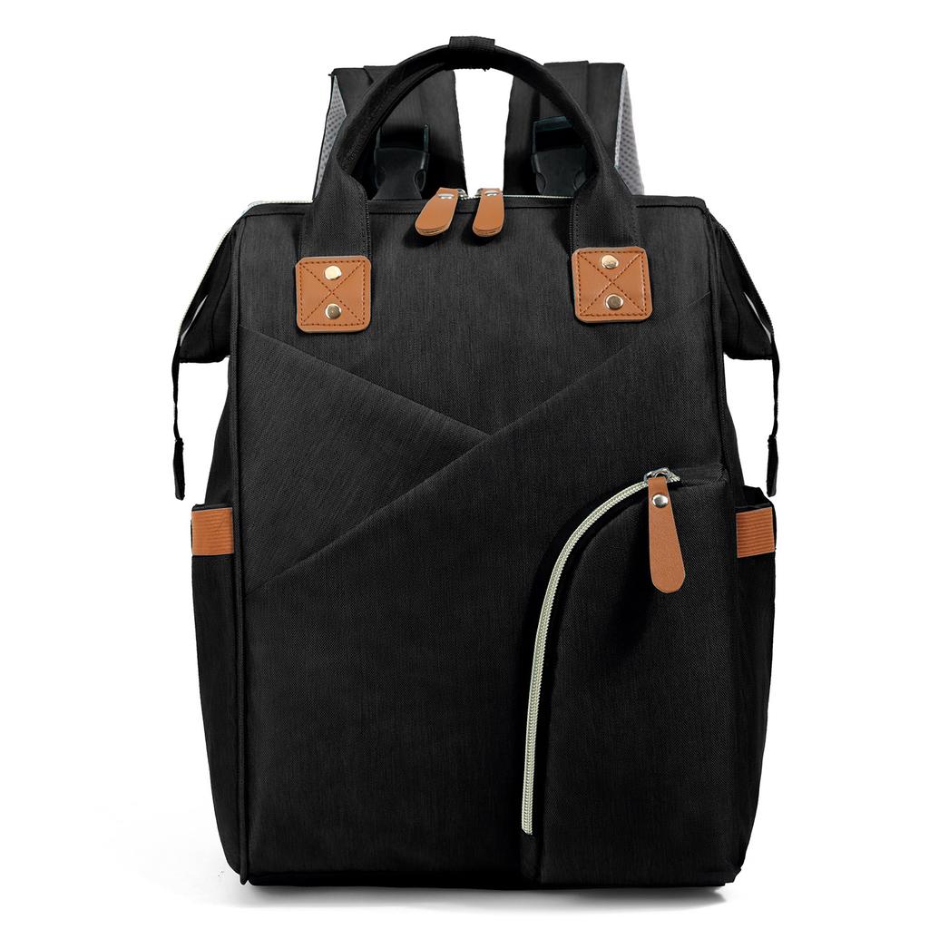 Mommy Bag Multifunctional Fashionable Backpack Hand-held Mommy Shoulder Bag Fashionable Lightweight Mother and Baby Bag