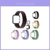 Pulseira de Metal Milanesa Elegante com Moldura para Relógio Rastreador Fitbit Blaze