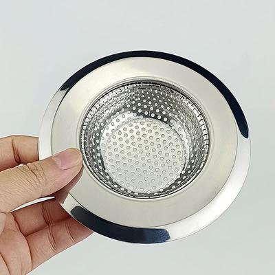 2PCS Stainless Steel Kitchen Sink Floor Drain Filter Screen Anti-Clogging Vegetable Basin Net for Home Improvement