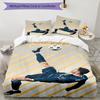 Ronaldo's Muscular Celebration Bedding Set, Breathable Duvet Cover with Pillowcases, Soft Bed Linen for Bedroom Home Decoration, Perfect Festival Birt