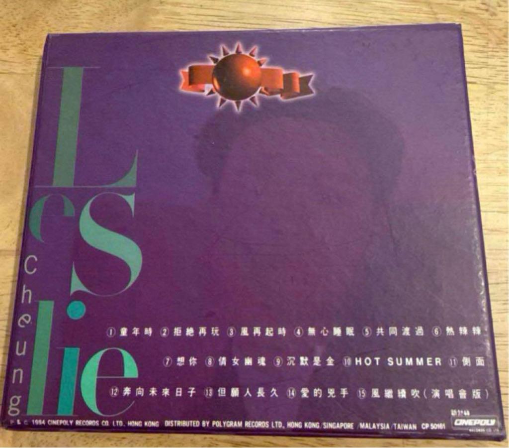 [USED] Valuable Leslie Cheung - Valuable CD Bird Language Flower Fragrance Music Selection + Rare Photo Set