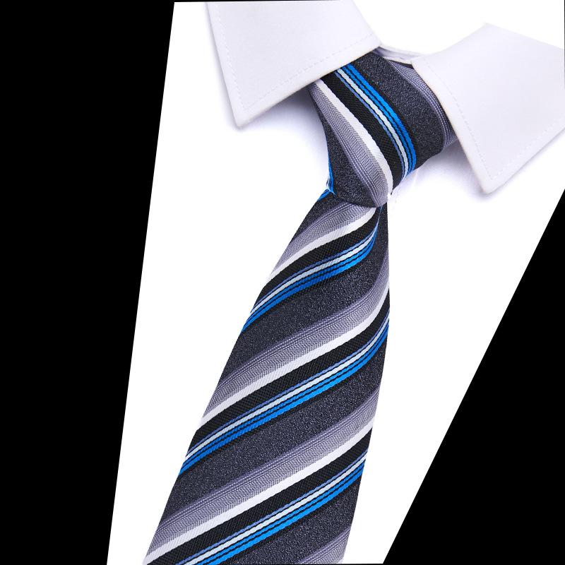 Men'S Tie Polyester Silk Jacquard Tie Men'S 7.5Cm