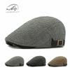 Hat Men's Beret British Vintage Cap Classic Herringbone Casual Forward Hat Female Painter Hat