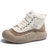 High-top Shoes Women's 2025 Winter New Velvet Women's Cotton Shoes Versatile Bread Shoes Platform Snow Boots Tide XT105