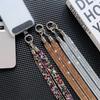 Water Diamond Phone Lanyard With Pvc Wide Strap For Girls And Women