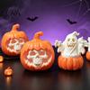 Decorations Halloween Pumpkin Light, LED Lighted Ghost Skull Lantern, Spooky Store Displays Tabletop Decorative Lamp for Home Indoor Holiday