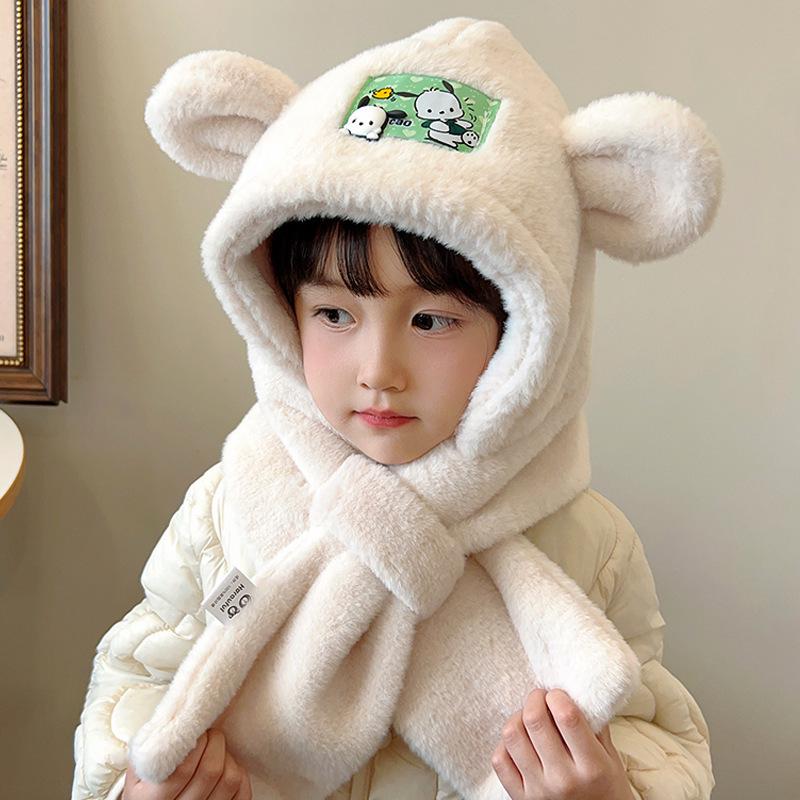 Children's Cartoon Knit Wool Hat with Ear Protection 