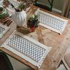 Stolní podložka střapce Design Jemné šití Obdélníkové Vintage tkané Boho prostírání pro restauraci
