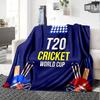 1pc Blanket - T20 Cricket  Print Design,Lightweight Blanket for Sofa,Bed- Soft &Warm,Gift for All Seasons