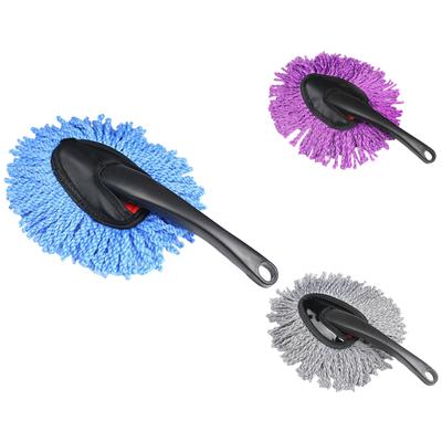 Escova de microfibra para painel de carro, escova multifuncional para limpeza de carro, acessórios para interior e exterior de carro, ferramenta de limpeza e lavagem para carro