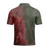 Men's Halloween Print Short Sleeve Polo Shirt Button Up Casual Polo Shirt with Unique Graphic Design for Seasonal Wear