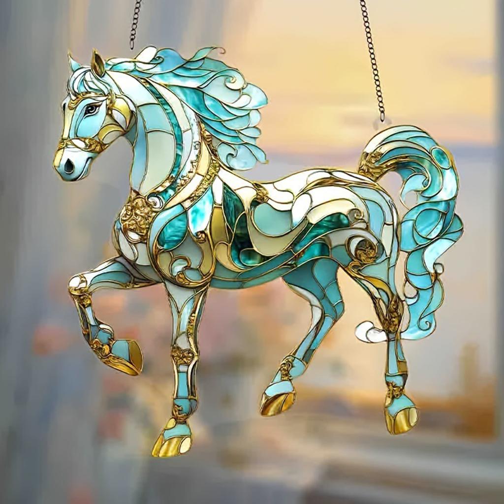 Přívěsek Kůň Okenní Sluneční Lapač Dekorace, Jako Dárková Dekorační Přívěsek Pro Milovníky Koní A Majitele