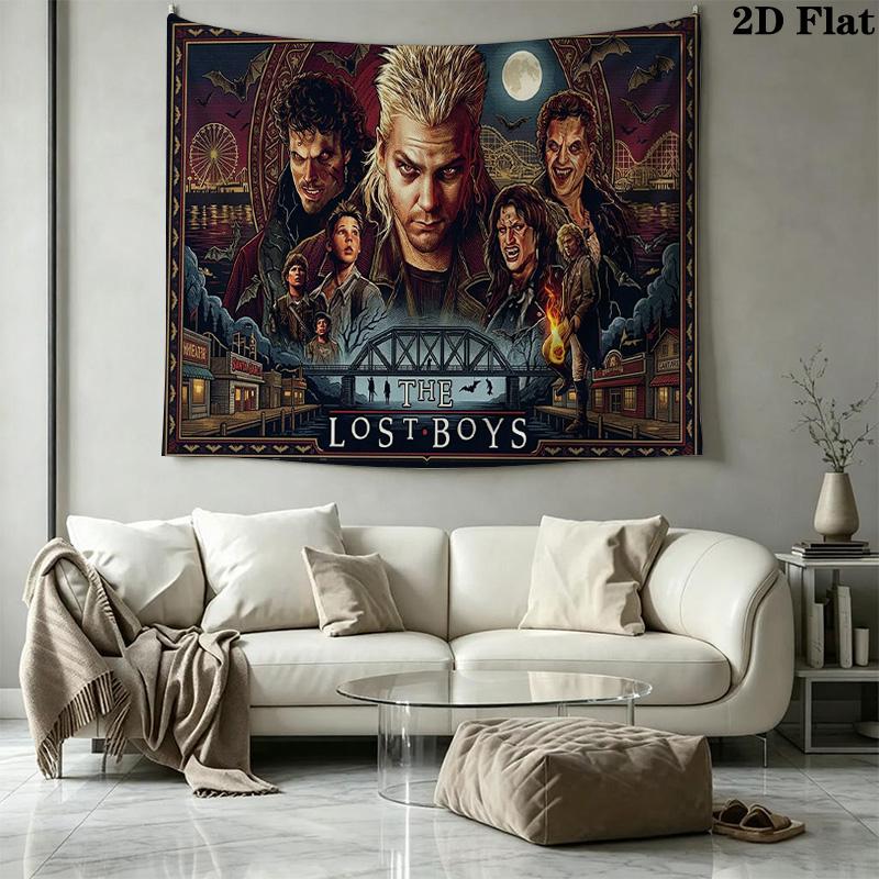 The Lost Boys Wall Tapestry Aesthetic Wall Hanging Printed Fabric Blanket Decorative Tapestries for Bedroom Living Room Home Decor
