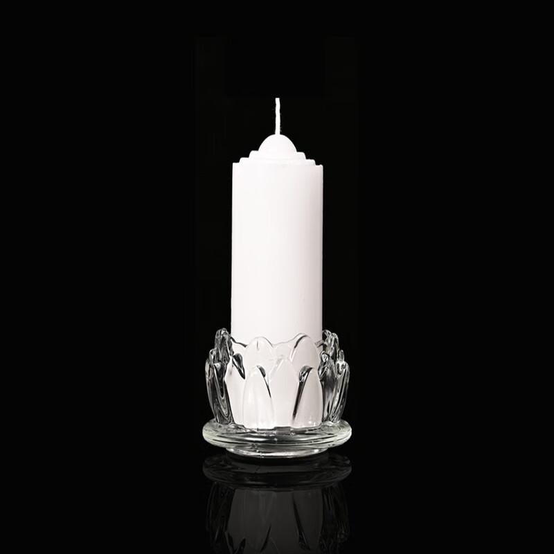 White Household & Emergency Candles with Holders