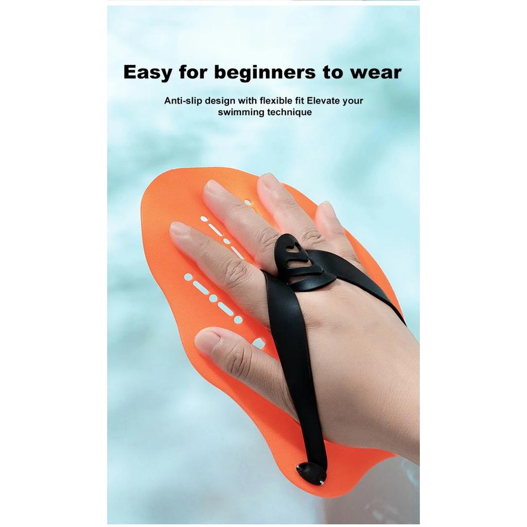 Swimming Paddles Profession Hands Swimming Training Hand Paddles Flippers Adjustable Silicone Straps Women Men Children Unisex