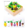 Baby Montessori Toys Wooden Block Set Pulling Carrot Ability Alpinia Shape Matching Size Cognition Educational Toy Gift Kid
