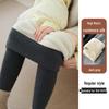 Korean Style High Waist Velvet Base Layer Pants for Women - Winter Slimming, Comfortable, Stretchy, and Non-Bulky.