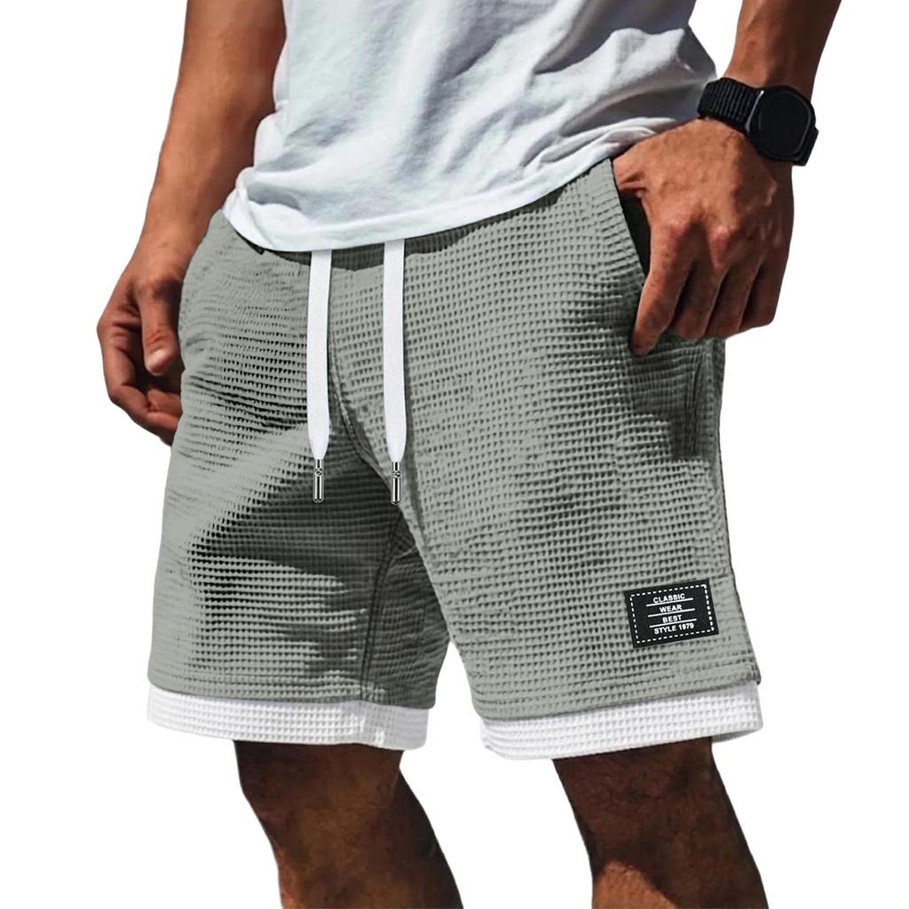 Pantaloncini Casual da Uomo con Coulisse Tessuta