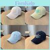 Embroidered Alphabet Baseball Cap With Sun Protection For Casual Wear In Spring