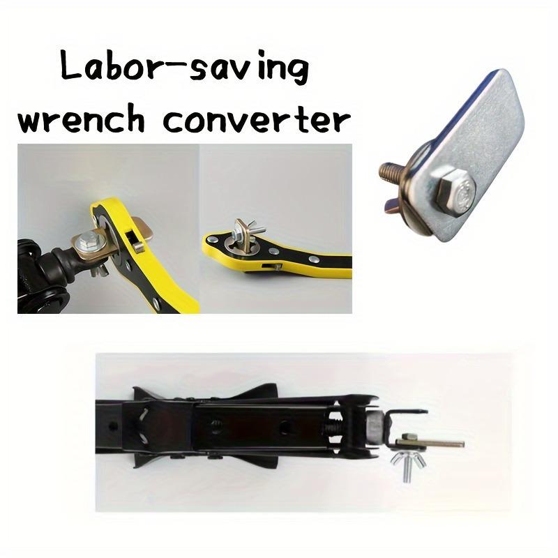 Universeller Metall-Wagenheber mit Radkreuzschlüssel, arbeitssparendes Autoteil, essentielles kleines Werkzeug für die Fahrzeugwartung