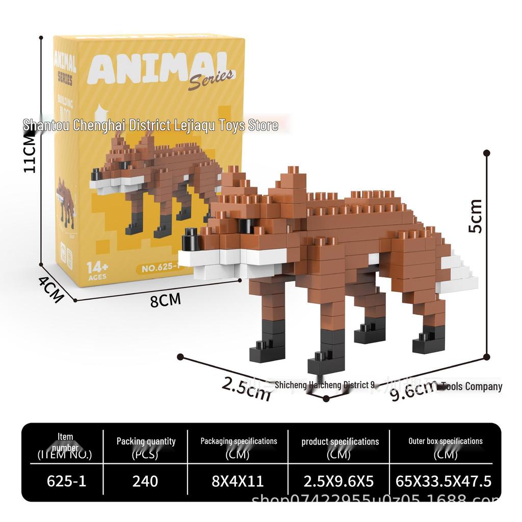 Cross-border Micro Building Blocks: Cute Cat & Dog Party Edition