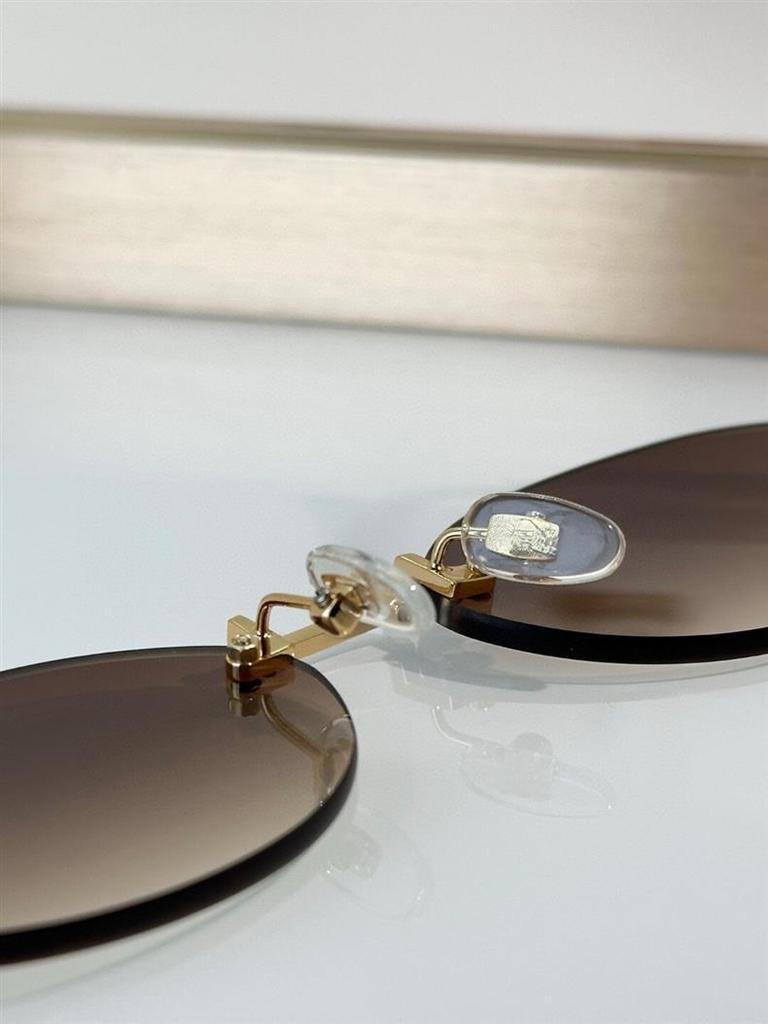Damskie metalowe owalne okulary przeciwsłoneczne GG1922SA – Stylowa ochrona UV