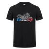 Camiseta Casual de Manga Corta de Algodón para Motociclista RR Ropa Urbana Tops DZ