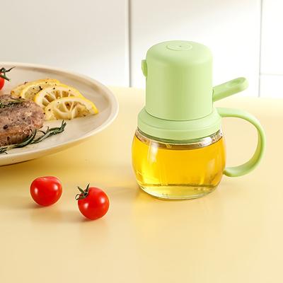 Roztomilá baculatá designová skleněná láhev s rozprašovačem na olej, nepropustná, potravinářská, ideální do kuchyně, na venkovní grilování, kempování, pikniky, ideální na dochucování, ocet