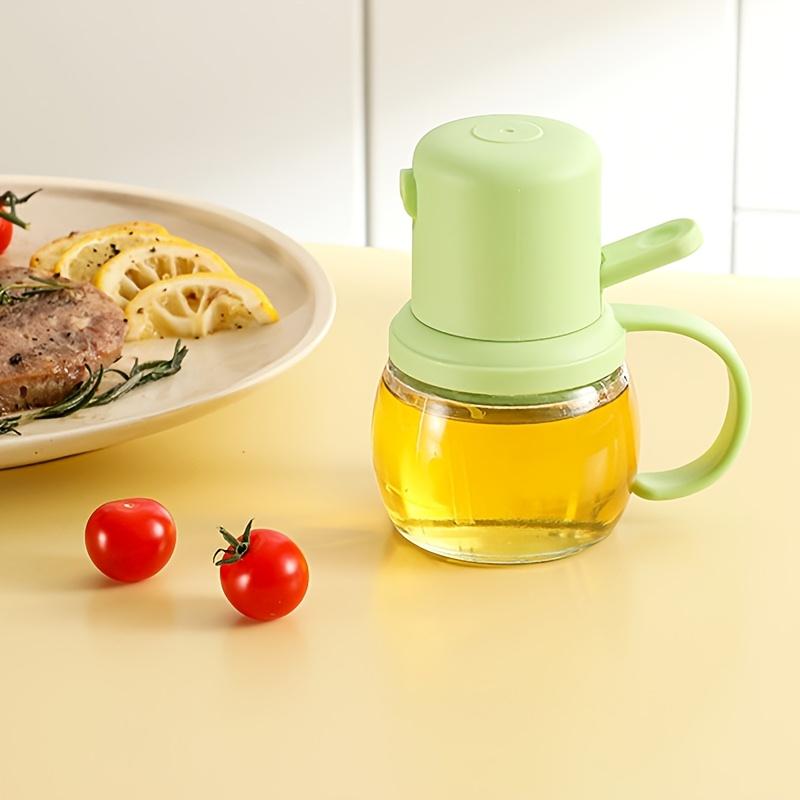 

Cute Chubby Design Glass Oil Spray Bottle , Leak Proof, Food Grade, Perfect for Kitchen , Outdoor BBQ, Camping, Picnics , Ideal for Seasoning, Vinegar 1pc зелёный