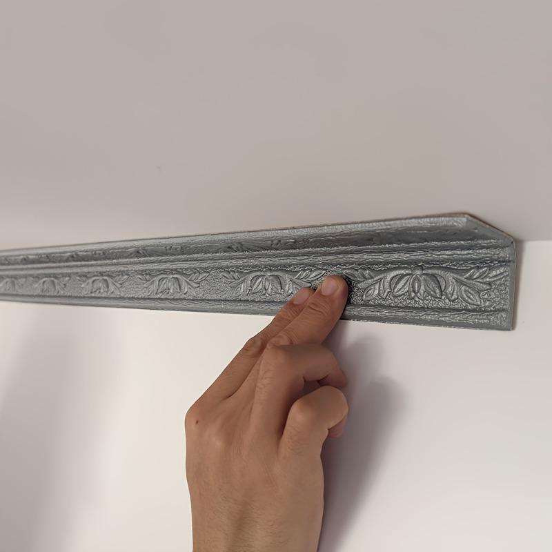 Kolay Montaj Kendinden Yapışkanlı 3D Çiçek Oymalı Duvar Kağıdı Kenarlığı - Dayanıklı XPE Köpük, Soy ve Yapıştır Dekoratif Şerit Tavanlar, Duvarlar, Kapı Çerçeveleri İçin