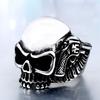 Accessories Motorcycle Style Men's Double Gun Skull Ring